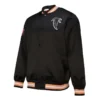 Atlanta Falcons Double Down Black Satin Jacket product image