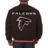 Atlanta Falcons Embroidered Varsity Black Wool Jacket Atlanta Falcons Embroidered Varsity Black Wool Jacket product image