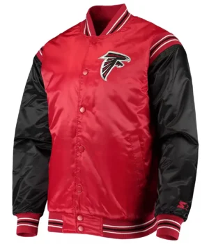 Atlanta Falcons Enforcer Red-Black Satin Jacket product image