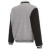 Atlanta Falcons Gray and Black Varsity Wool Jacket Atlanta Falcons Gray and Black Varsity Wool Jacket product image