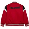 Atlanta Falcons Heavyweight Red Satin Jacket Atlanta Falcons Heavyweight Red Satin Jacket product image