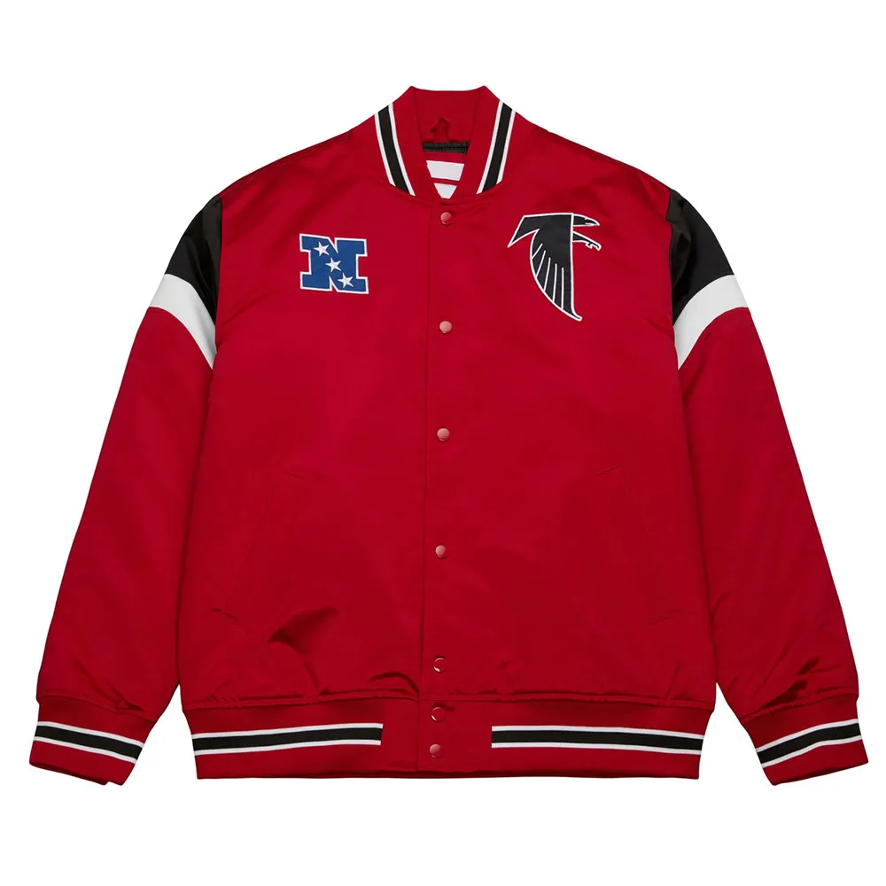Atlanta Falcons Heavyweight Red Satin Jacket Atlanta Falcons Heavyweight Red Satin Jacket product image