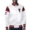Atlanta Falcons Midweight White Satin Jacket product image