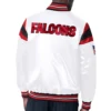 Atlanta Falcons Midweight White Satin Jacket Atlanta Falcons Midweight White Satin Jacket product image