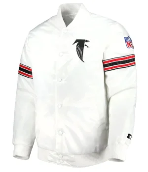 Atlanta Falcons The Power Forward White Satin Jacket product image