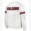 Atlanta Falcons The Power Forward White Satin Jacket Atlanta Falcons The Power Forward White Satin Jacket product image