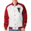 Atlanta Falcons Throwback Varsity Red and Satin Jacket product image