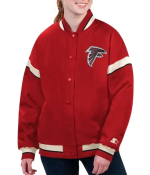Atlanta Falcons Tournament Red Varsity Jacket product image