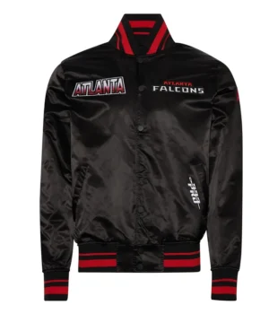 Atlanta Falcons Turn It Up M Classic Rib Black Satin Jacket product image