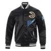 Atlanta Hawks 2024/25 City Edition Chenille Black Satin Jacket product image