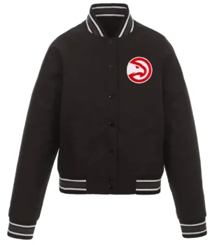 Atlanta Hawks Black Poly Twill Jacket product image