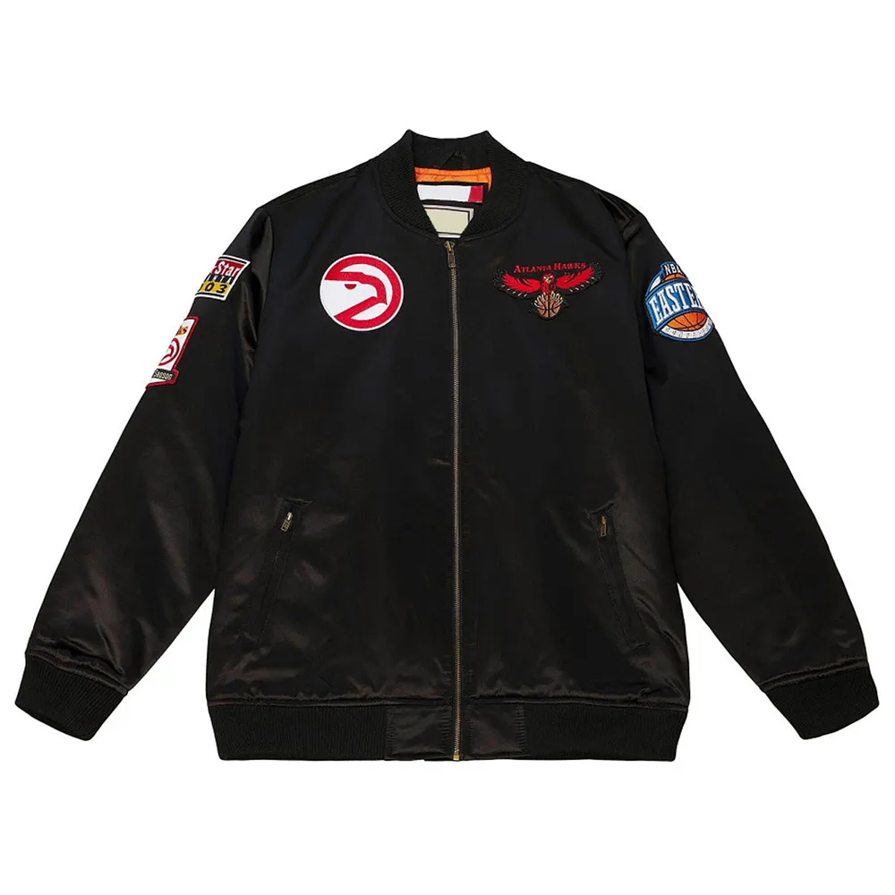 Atlanta Hawks Flight Satin Jacket Atlanta Hawks Flight Satin Jacket product image