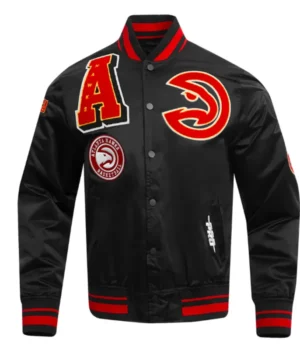 Atlanta Hawks Mashup Classic Rib Satin Jacket product image
