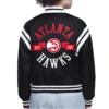 Atlanta Hawks Printed Logo Varsity Satin Jacket product image