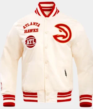 Atlanta Hawks Retro Classic Rib Jacket product image