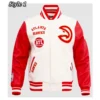 Atlanta Hawks Retro Classic Rib Varsity Jacket product image