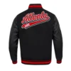 Atlanta Hawks Script Tail Classic Rib Varsity Jacket product image