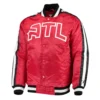 Atlanta Hawks The Offensive Red Varsity Satin Jacket product image