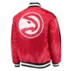 Atlanta Hawks The Offensive Red Varsity Satin Jacket product image