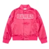 Atlanta Hawks Triple Pink Satin Jacket product image