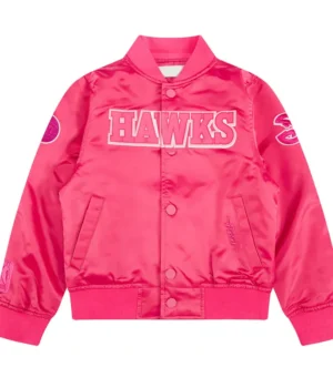 Atlanta Hawks Triple Pink Satin Jacket product image