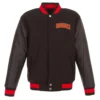 Atlanta Hawks Varsity Black Wool/Leather Jacket product image