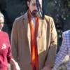 Back in Action Jamie Demetriou Brown Wool Trench Coat product image