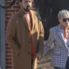 Back in Action Jamie Demetriou Brown Wool Trench Coat product image