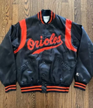 Baltimore Orioles 70’s Black Satin Jacket product image