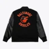Baltimore Orioles Black Out Vintage Logo Varsity Jacket Baltimore Orioles Black Out Vintage Logo Varsity Jacket product image
