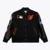 Baltimore Orioles Black Out Vintage Logo Varsity Jacket product image