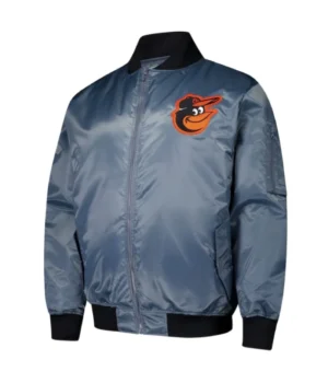 Baltimore Orioles Charcoal Bomber Full-Zip Jacket product image