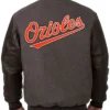 Baltimore Orioles Charcoal/Black Varsity Jacket product image