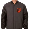 Baltimore Orioles Charcoal/Black Varsity Jacket product image