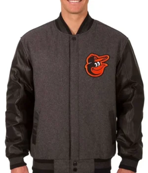 Baltimore Orioles Charcoal/Black Varsity Jacket product image