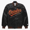 Baltimore Orioles Classic Black Satin Jacket product image