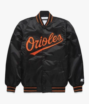 Baltimore Orioles Classic Black Satin Jacket product image