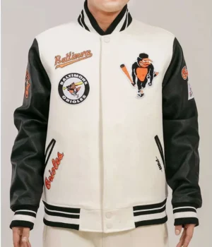 Baltimore Orioles Classic Rib Retro Varsity Jacket product image