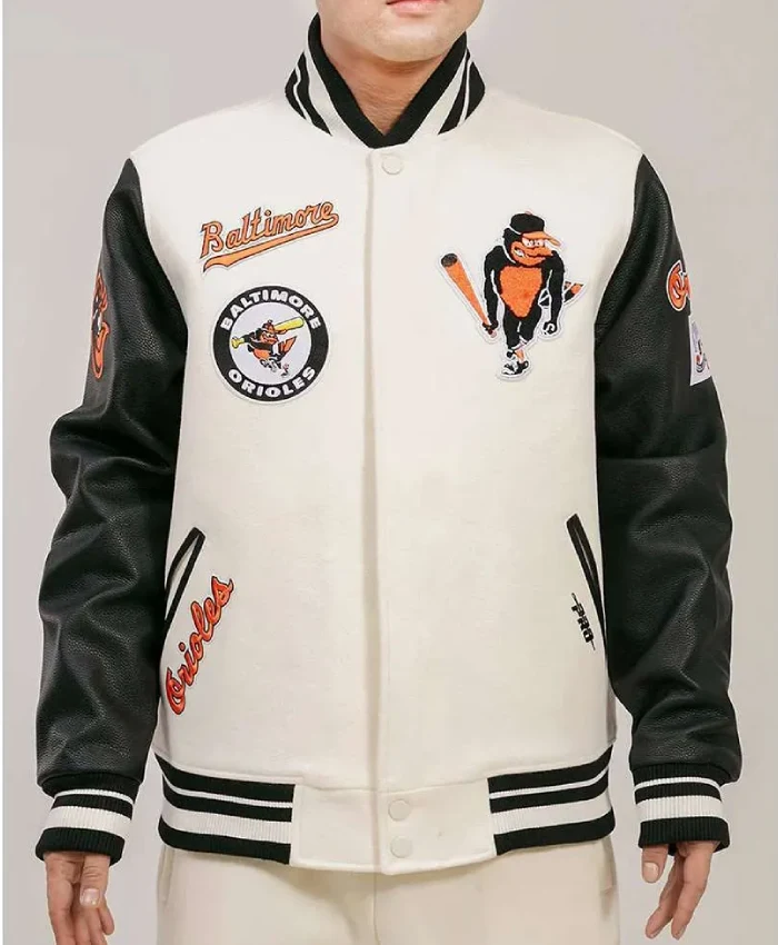 Baltimore Orioles Classic Rib Retro Varsity Jacket Baltimore Orioles Classic Rib Retro Varsity Jacket product image