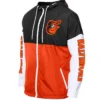 Baltimore Orioles Color Block Orange/Black Windbreaker Hoodie product image