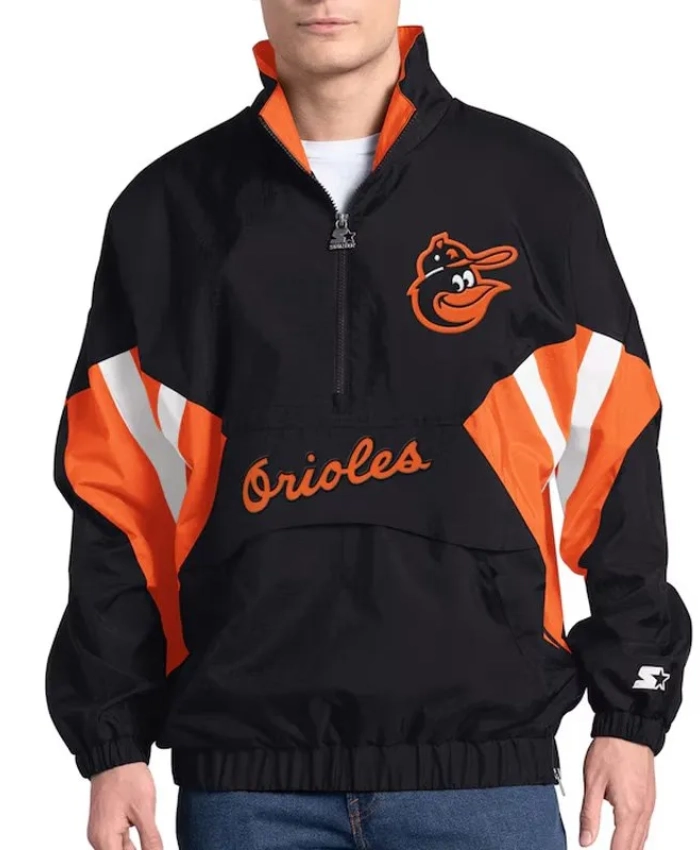 Baltimore Orioles Cooperstown Chief Black Half-Zip Pullover Baltimore Orioles Cooperstown Chief Black Half-Zip Pullover product image
