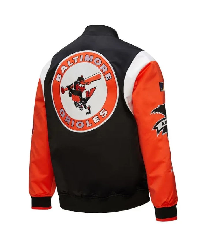Baltimore Orioles Cooperstown Team Origins Satin Jacket Baltimore Orioles Cooperstown Team Origins Satin Jacket product image