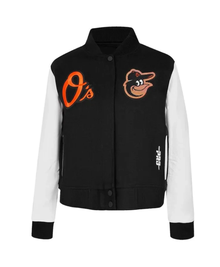 Baltimore Orioles Game Day Classics Black Varsity Jacket Baltimore Orioles Game Day Classics Black Varsity Jacket product image
