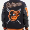 Baltimore Orioles Mashup Black Varsity Jacket product image