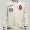 Baltimore Orioles Retro Classic Rib Off White Satin Jacket product image