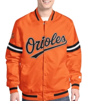 Baltimore Orioles Scout Varsity Satin Jacket product image