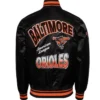 Baltimore Orioles Turn It Up M Classic Rib Black Satin Jacket Baltimore Orioles Turn It Up M Classic Rib Black Satin Jacket product image
