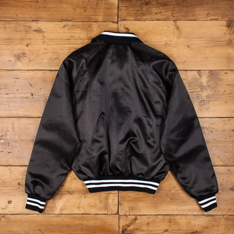 Baltimore Ravens 80?s Bomber Black Satin Jacket Baltimore Ravens 80?s Bomber Black Satin Jacket product image