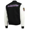 Baltimore Ravens Logo Black and White Varsity Jacket product image