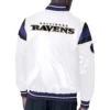Baltimore Ravens Midweight White Satin Jacket product image